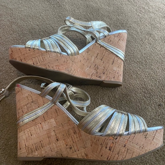 Ivanka Trump Cork Wedges 10.5 - Picture 6 of 11